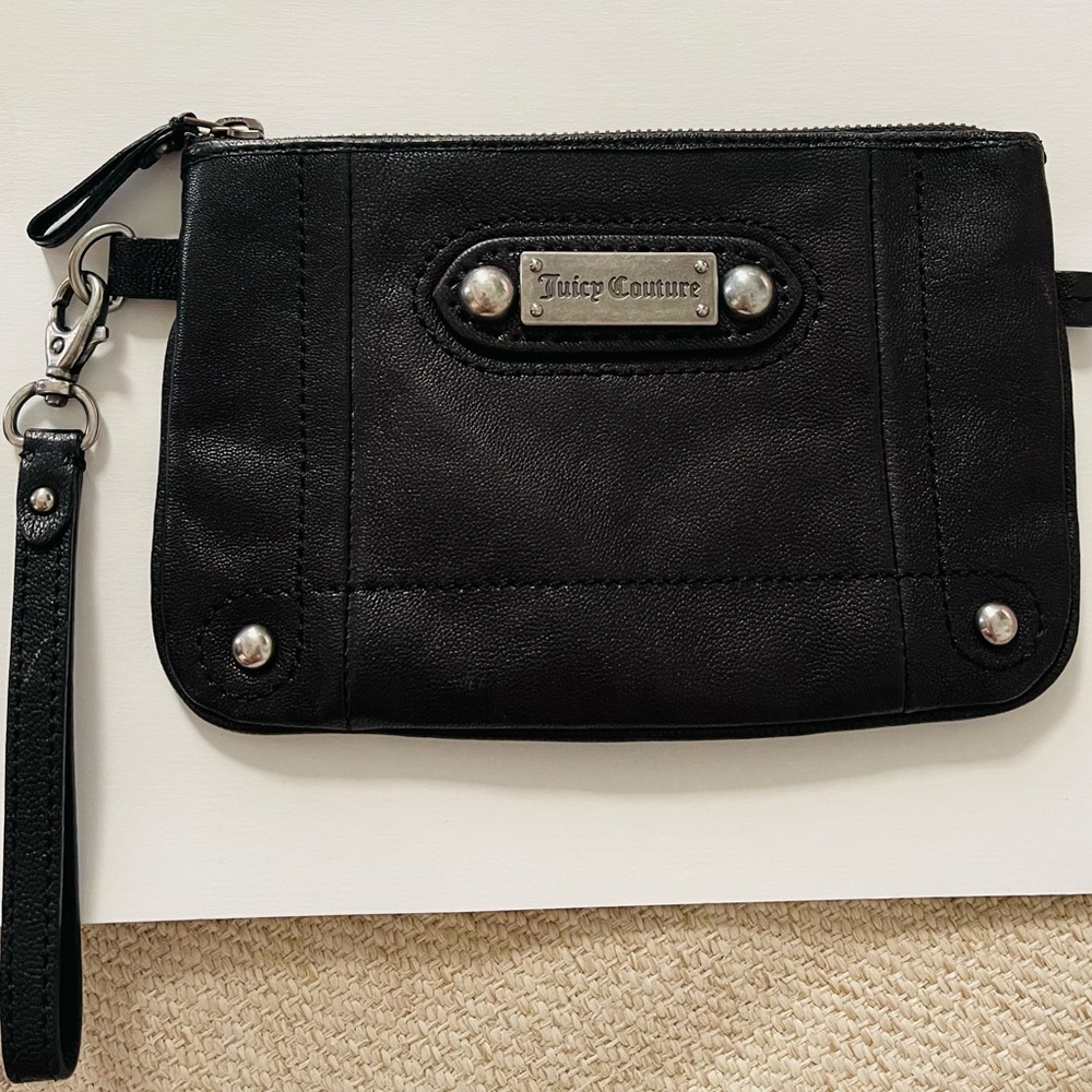 Juicy Couture clutch/ wristlet- black